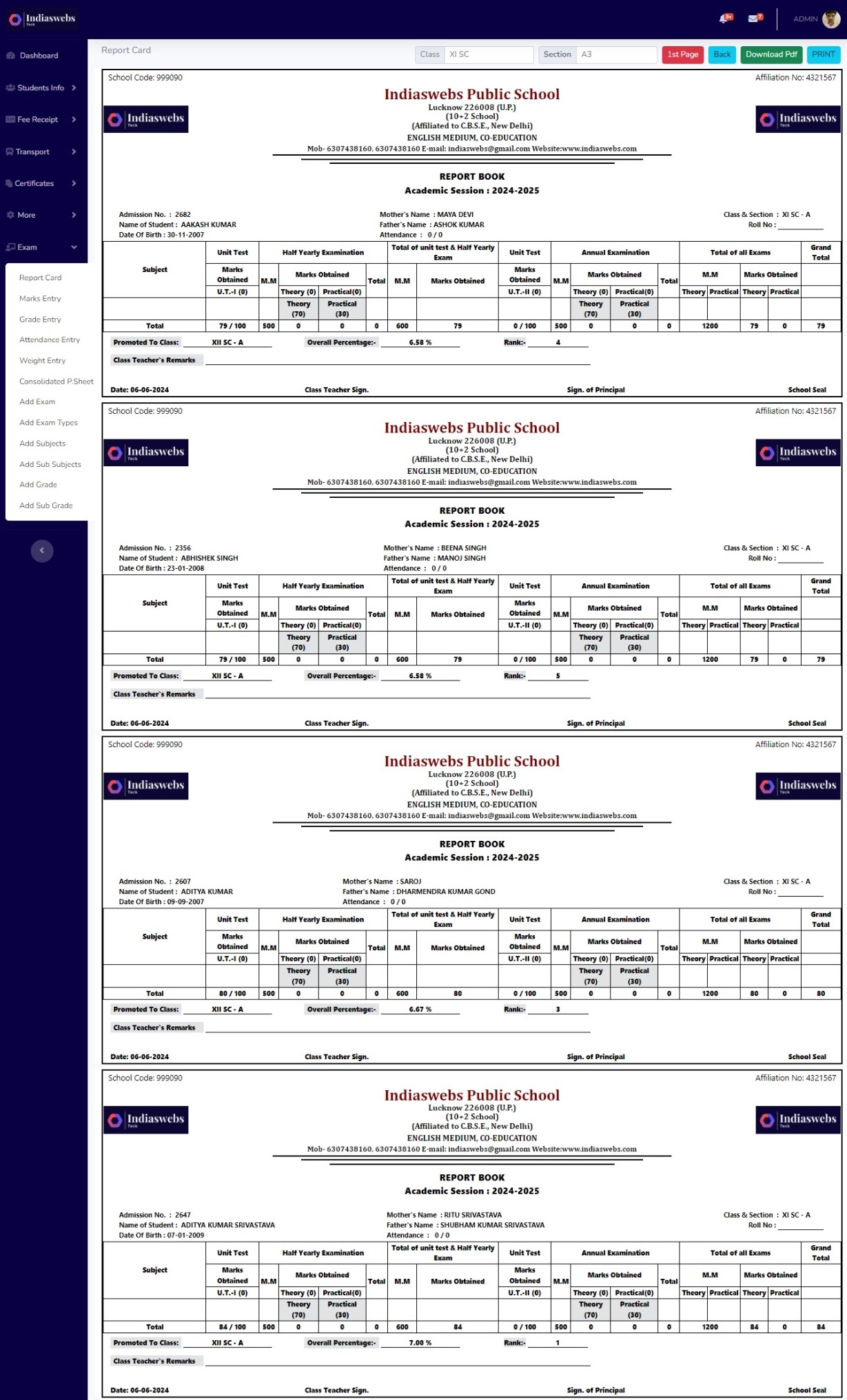 Teacher Management System