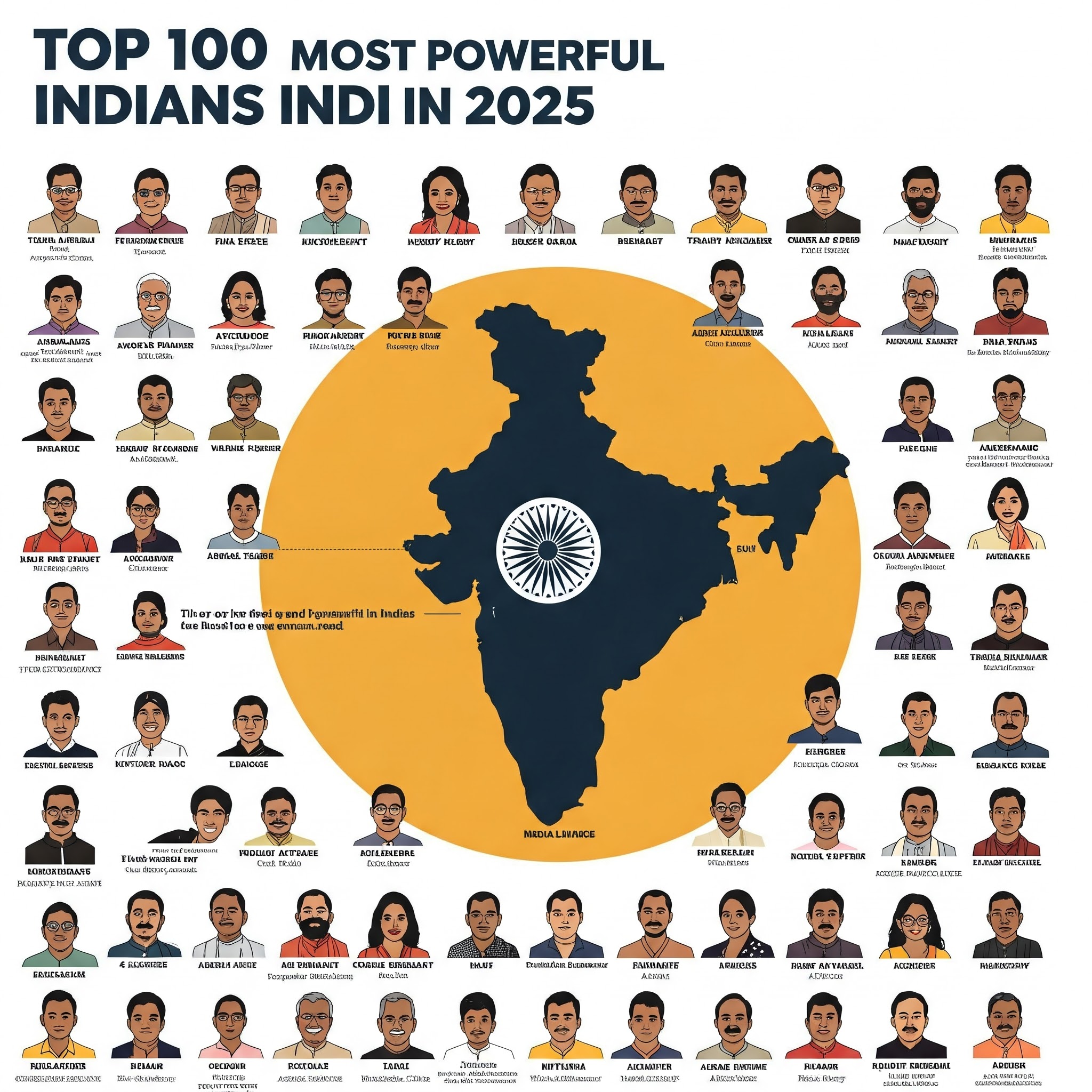 Top 100 Most Powerful Indians List 2025